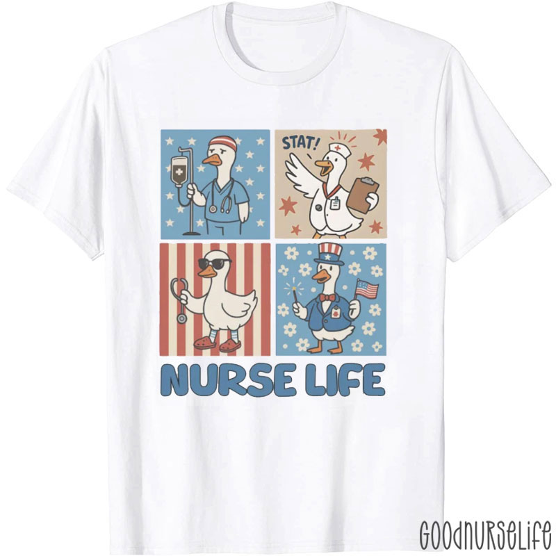 4th Of July Nurse Life Nurse T-Shirt