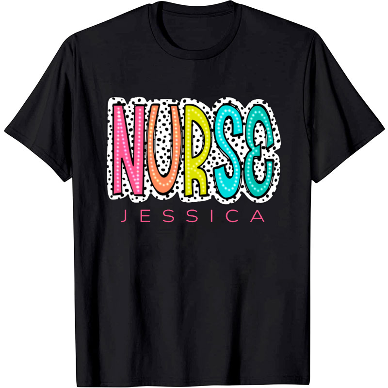 Personalized Color Fluorescence Nurse T-Shirt