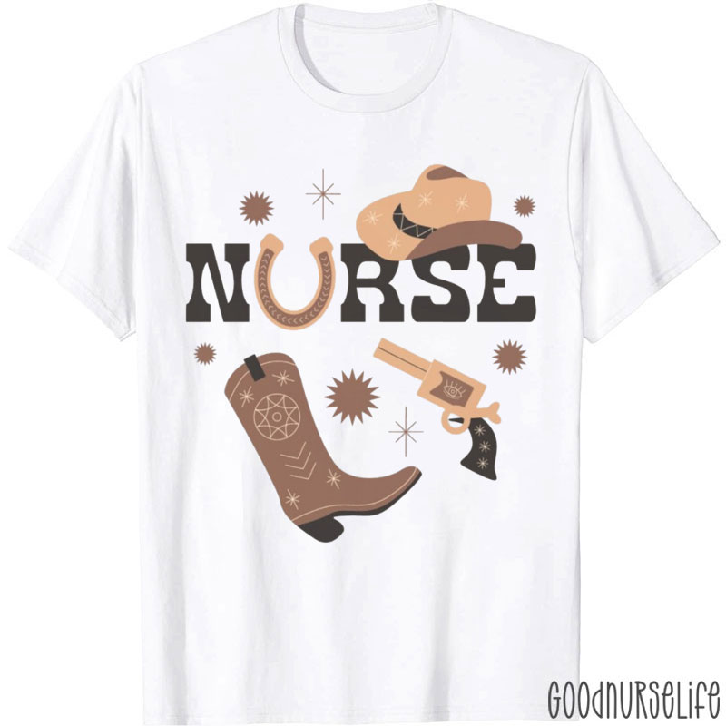 Nurse Cowgirl LPN Country Music Lover RN Nurse T-Shirt
