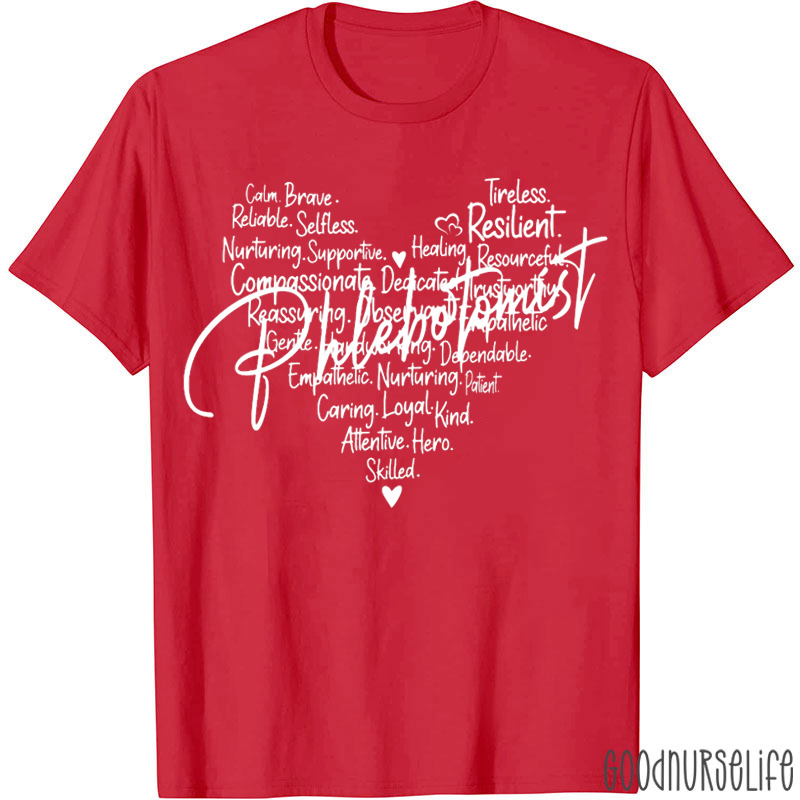 Valentine's Day Phlebotomist T-shirt