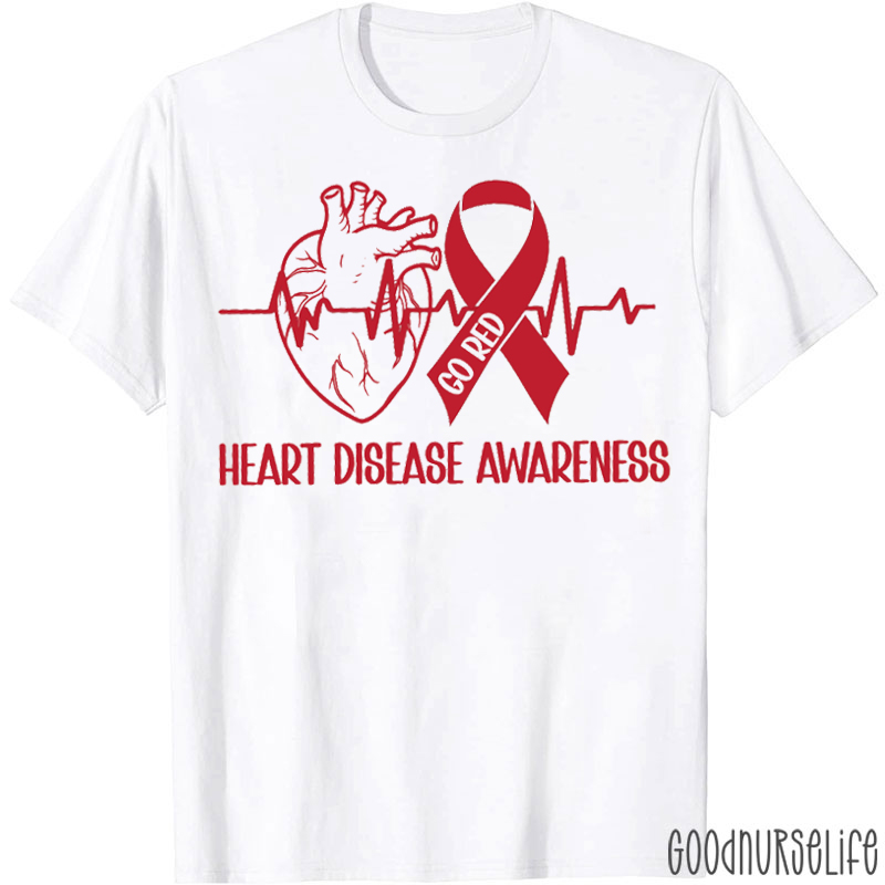 Go Red Heart Disease Awareness T-shirt