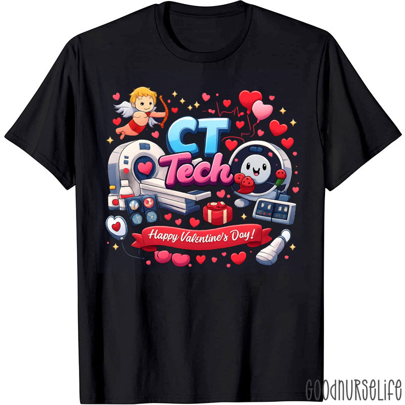 CT Tech Happy Valentine's Day T-shirt