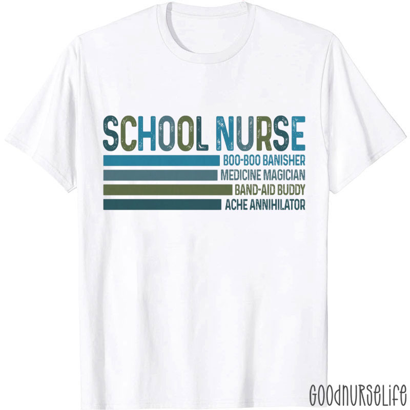 School Nurse Sublimation Nurse T-Shirt