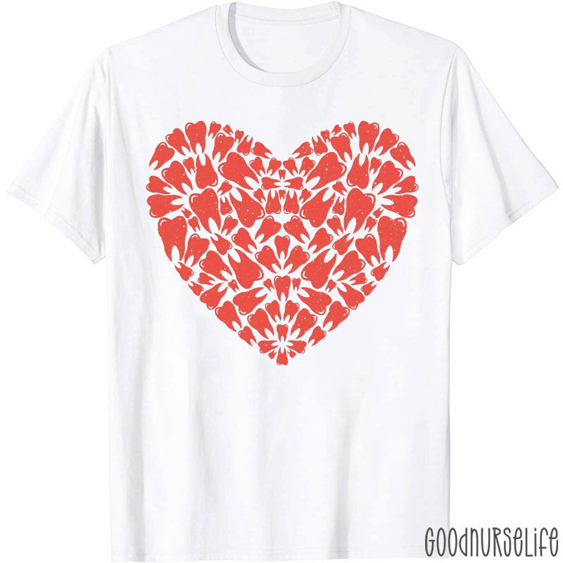 Valentine's Day Tooth Heart T-Shirt