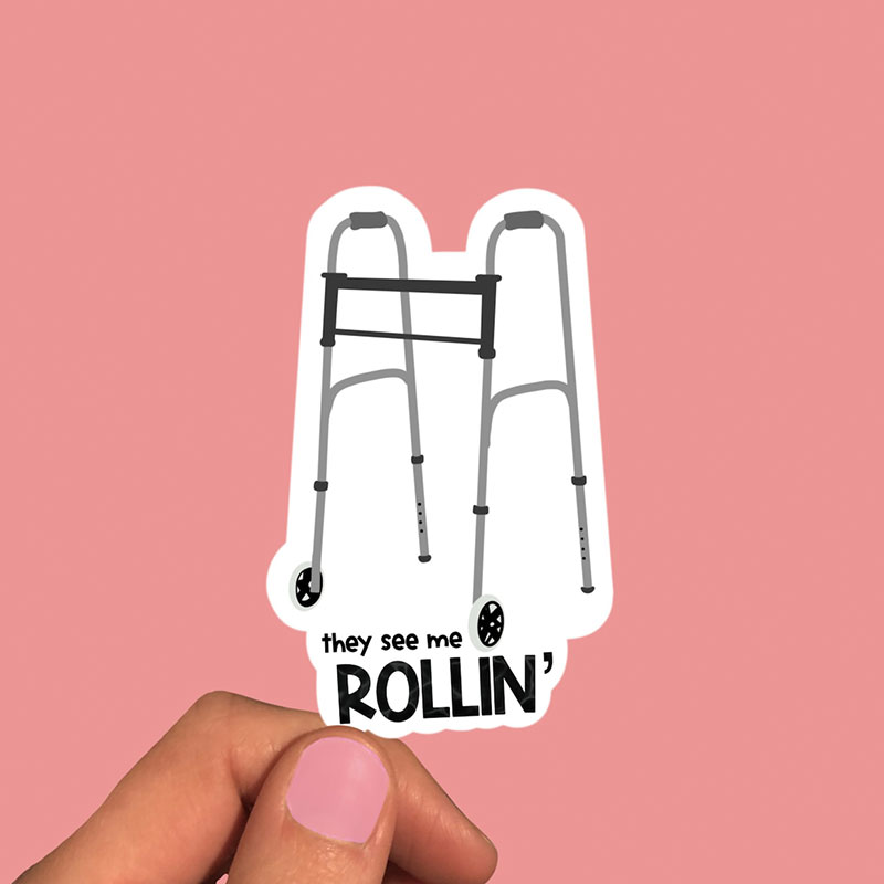 They See Me Rollin Physical Therapy Nurse Stickers