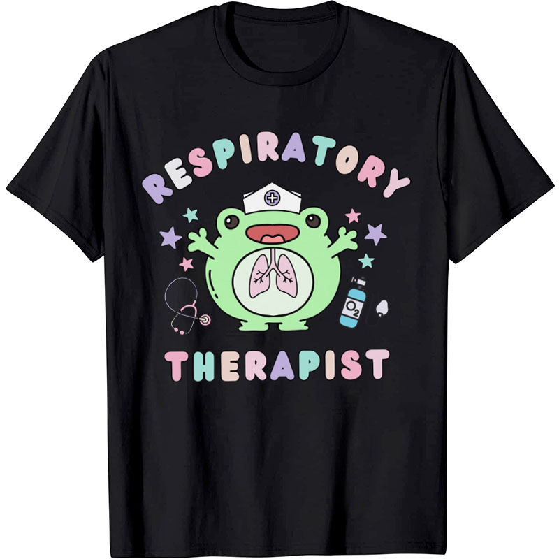 Frog Respiratory Therapist Nurse T-Shirt