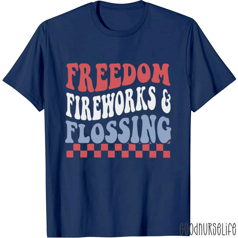 Freedom Fireworks & Flossing T-Shirt