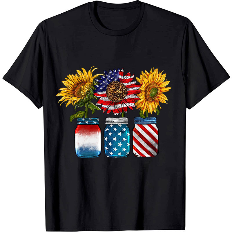America Sunflower Nurse T-Shirt