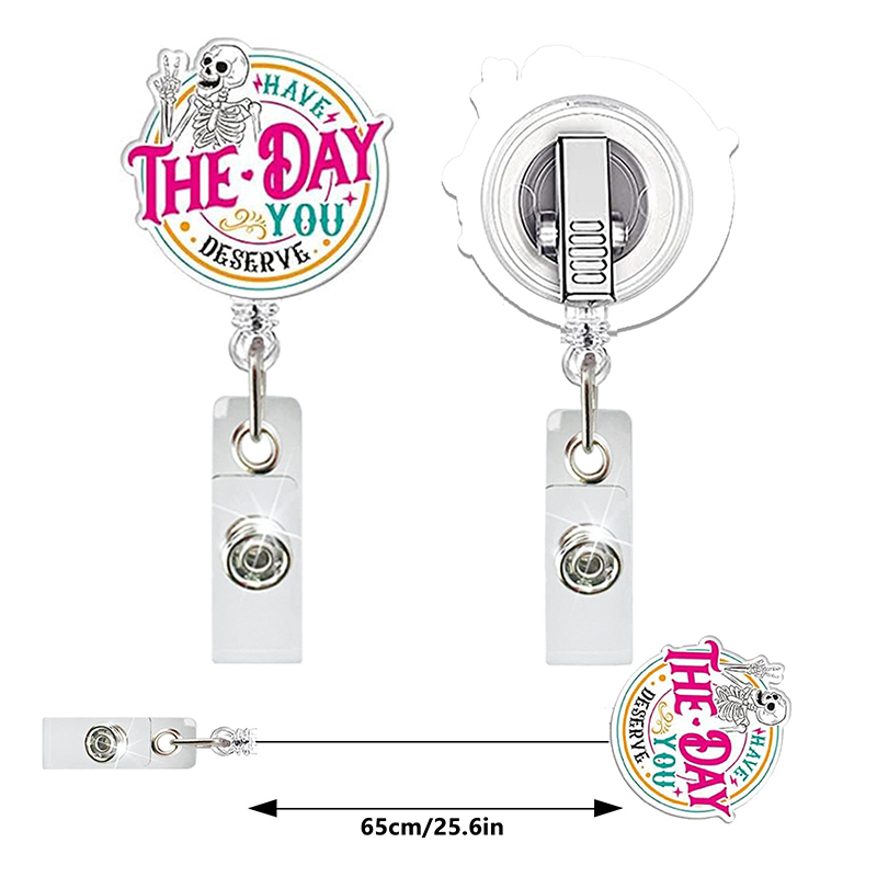 Cute Medical Elements NurseBadge Reel