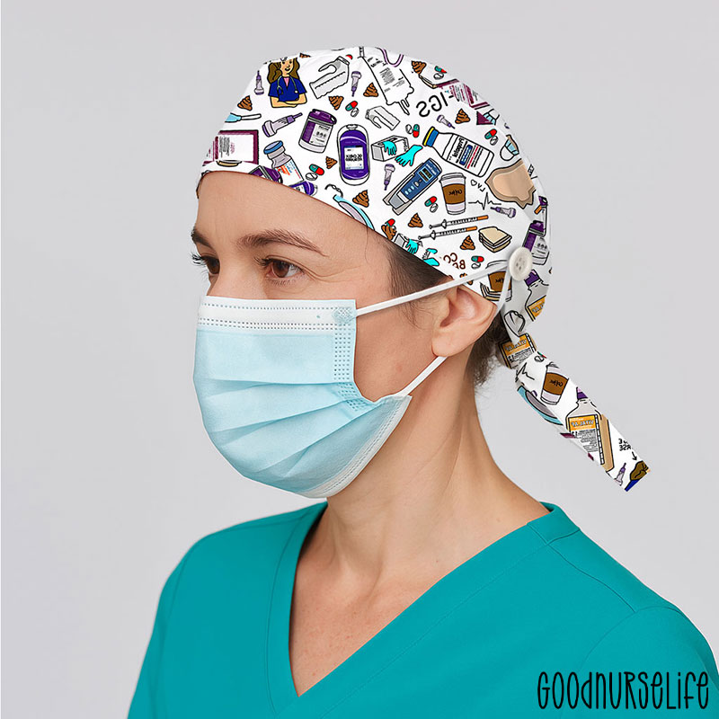 Everything Is Fine Nurse Scrub Cap