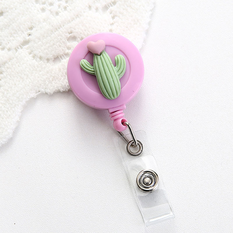 Cute Plant And Fruit Badge Reel