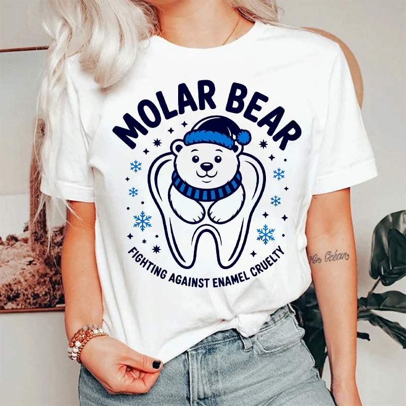 Molar Bear Fighting Against Enamel Cruelty T-Shirt