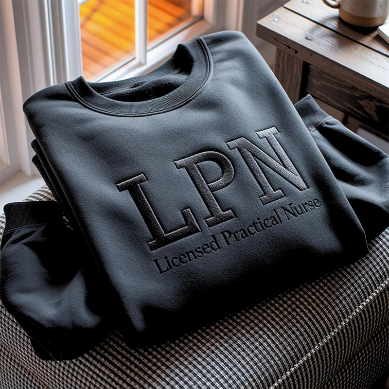 Personalized Embroidered Text Sweatshirt