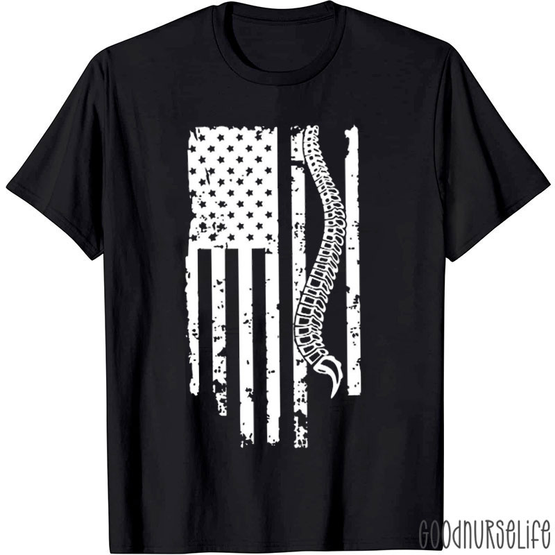 Chiropractor Flag Nurse T-Shirt