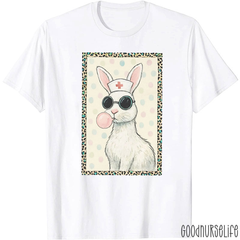 Bubble Gum Bunny Nurse T-shirt