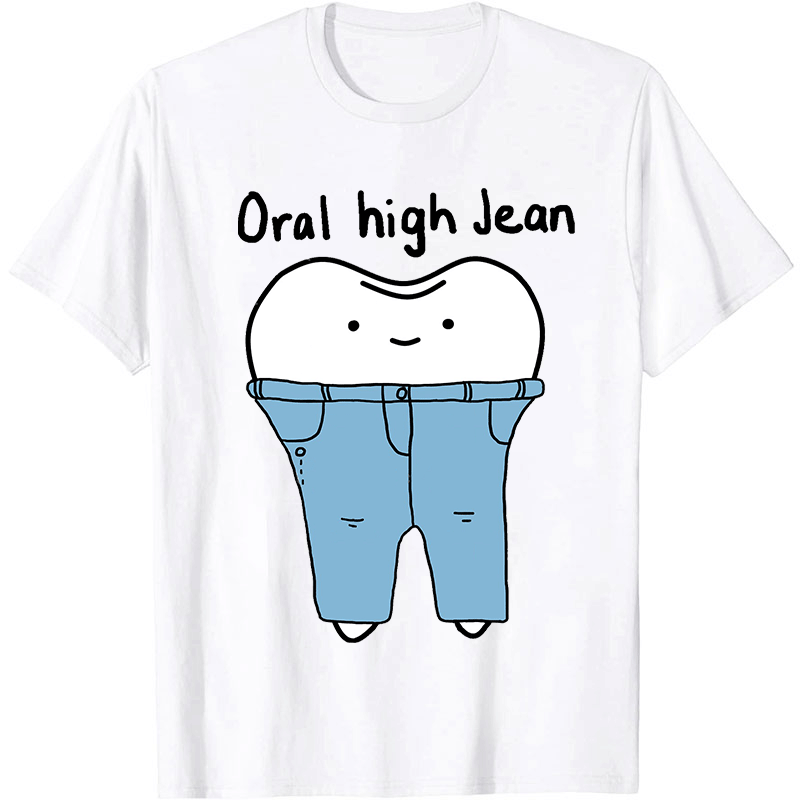 Teeth High Cut Jeans Nurse T-shirt