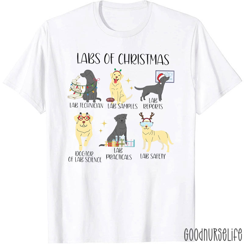 Labs Of Christmas Labrador T-Shirt
