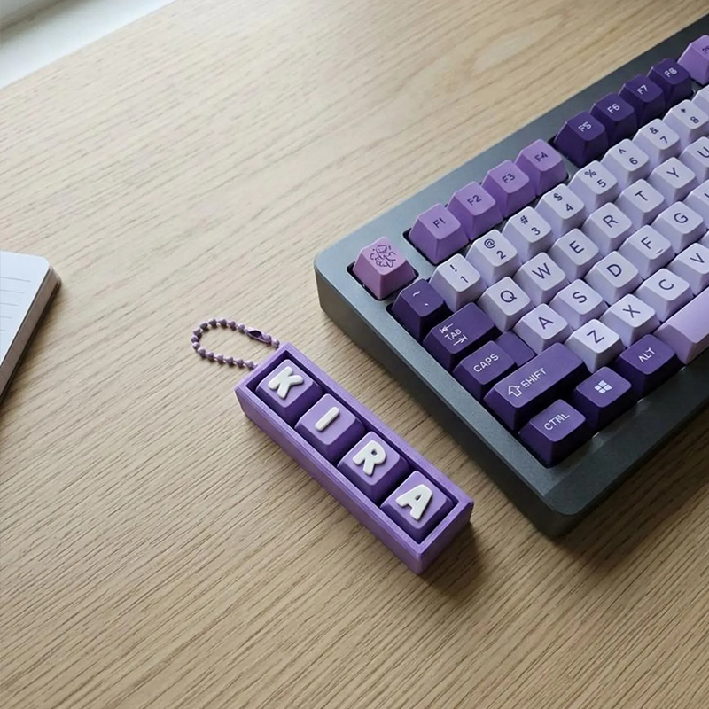 Personalized Name Keycaps Clicky Fidget Letters Teacher Keychain