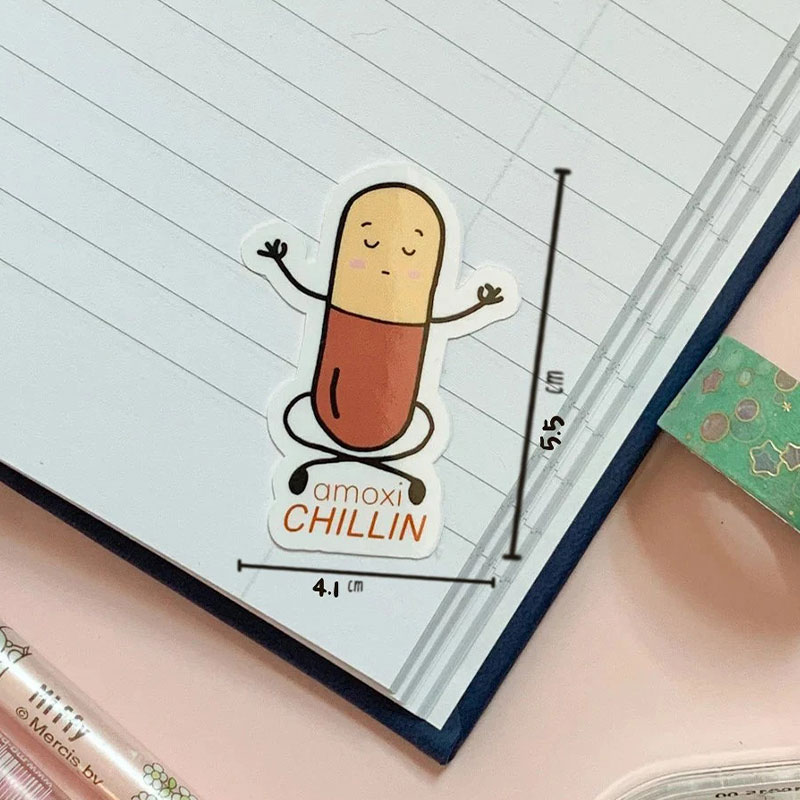 Amoxi Chillin Nurse Stickers