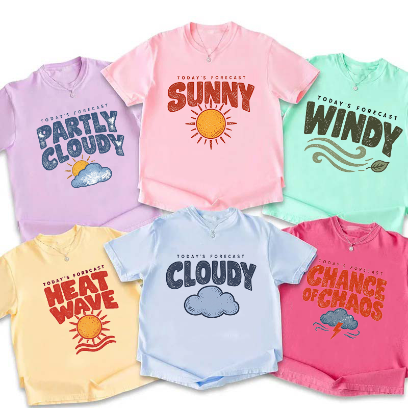 Personalized Fun Weather Report Crew Nurse T-Shirt