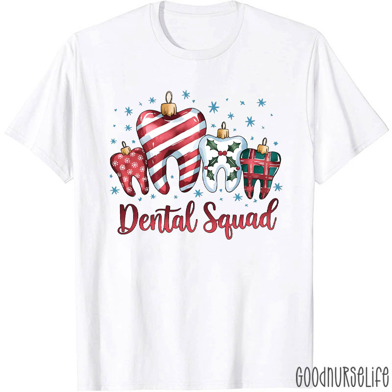 Dental Squad Christmas Festive Tooth T-Shirt