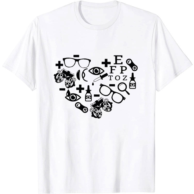 Optometry Heart Nurse T-Shirt