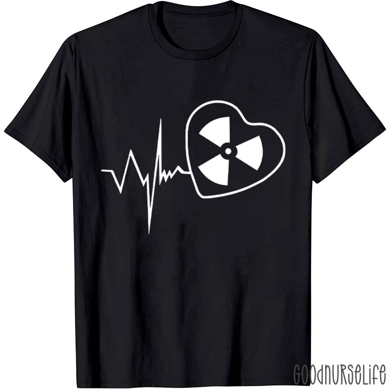 Radiology X-Ray Tech EKG Heartbeat Love T-Shirt