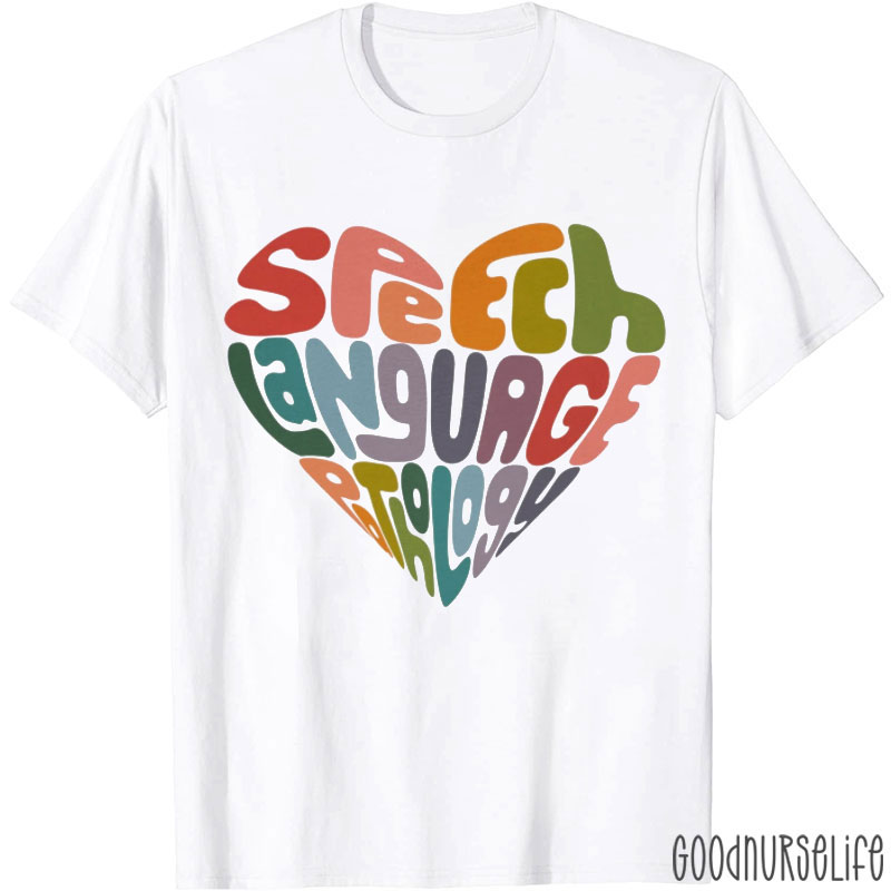 Speech Language Pathology Heart T-Shirt