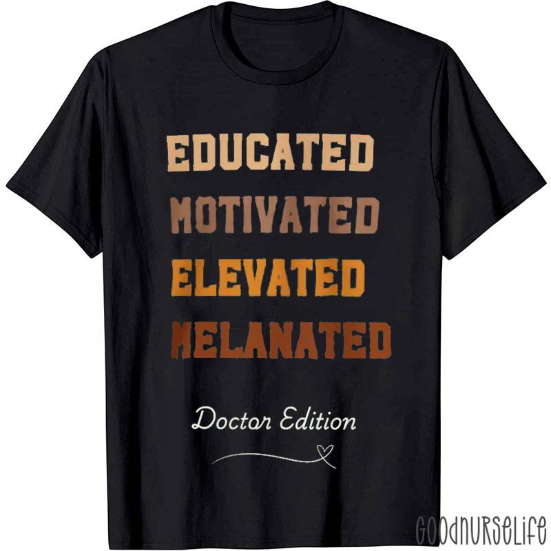 Personalized Educated Motivated Elevated Nurse T-Shirt