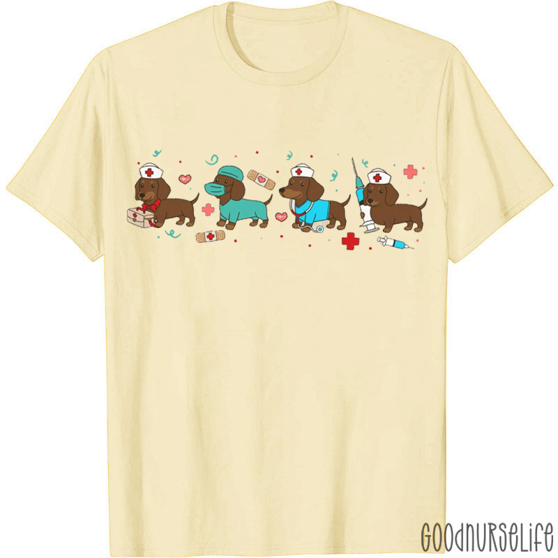 Cute Dachshund Nurse T-shirt