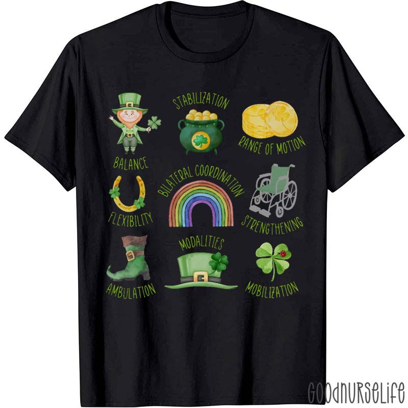 Physical Therapy St Patricks Nurse T-Shirt