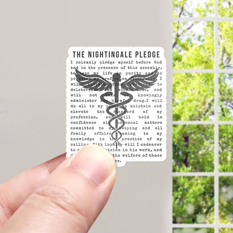 The Nightingale Pledge Nurse Stickers
