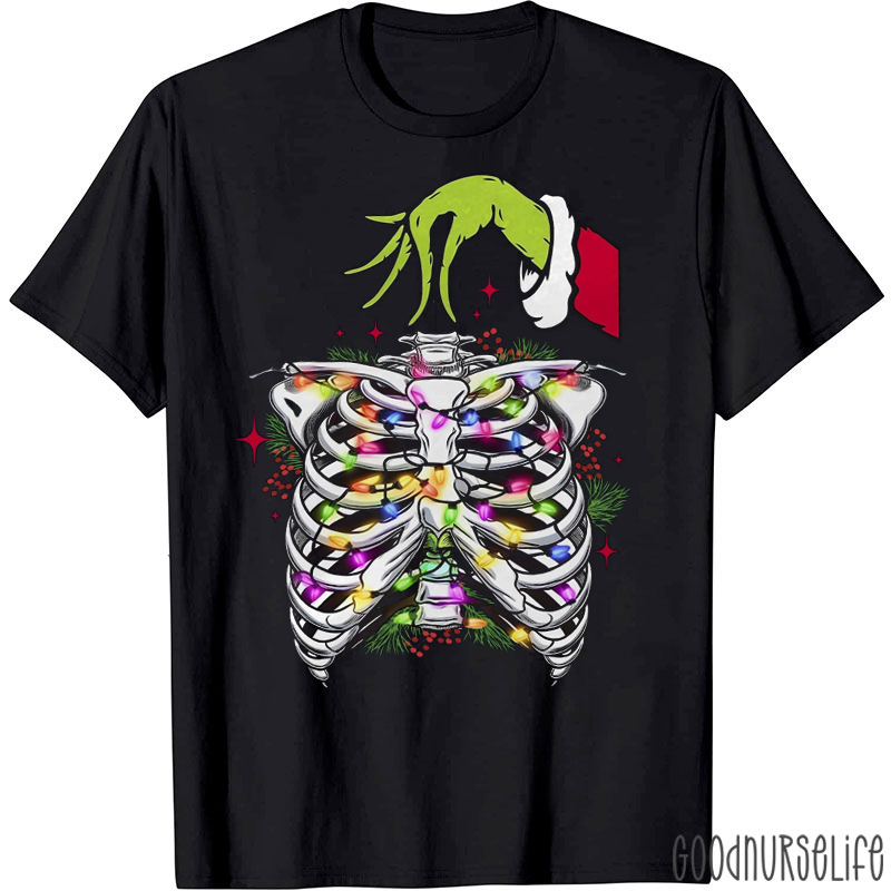 Radiology Christmas Lights Xray Christmas T-Shirt