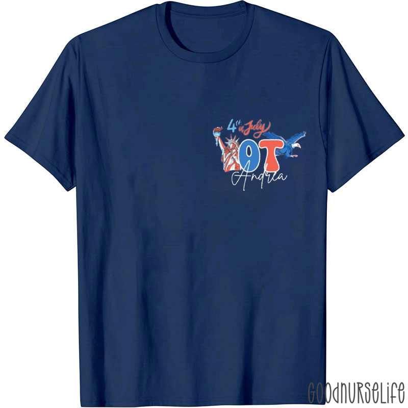 Personalized 4th Of July Therapy T-Shirt