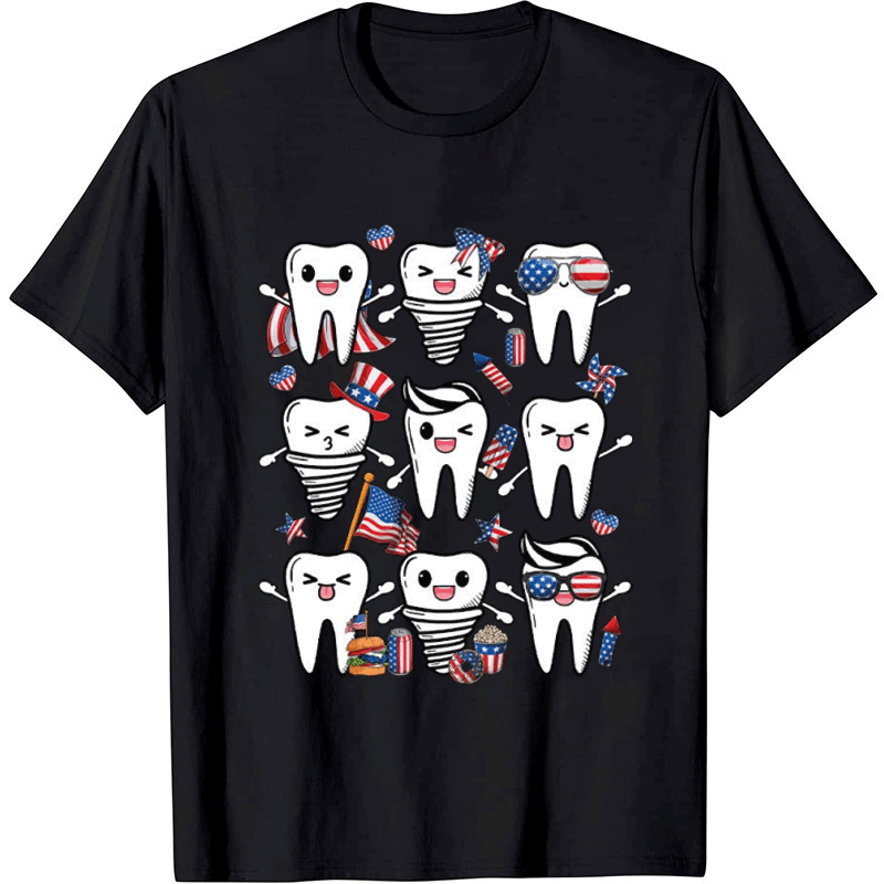 They Are Celebrating July 4th Nurse T-shirt