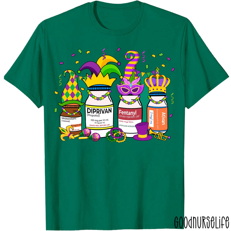 Mardi Gras Medication T-shirt
