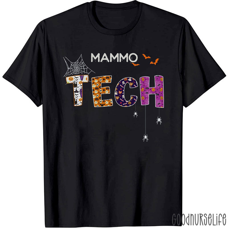 Mammo Tech With Halloween T-Shirt