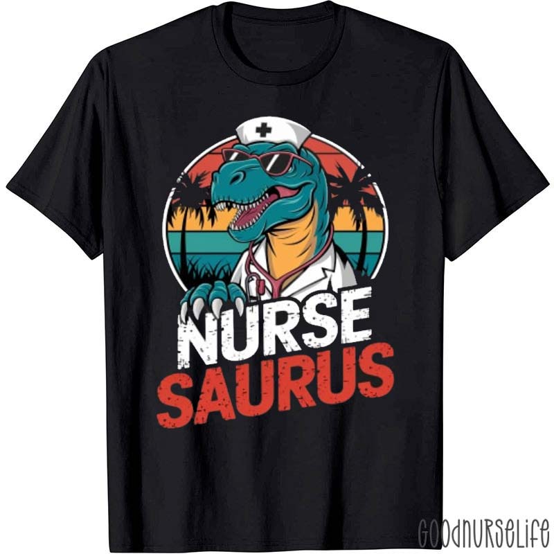Funny Nurse Saurus Nurse T-Shirt