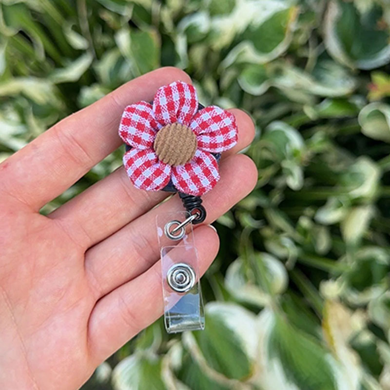 Cute Flower Badge Reel