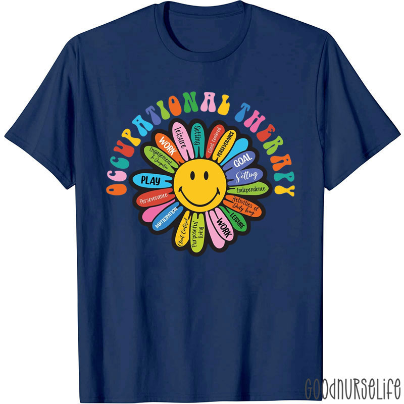Funny Occupational Therapy Flower T-Shirt