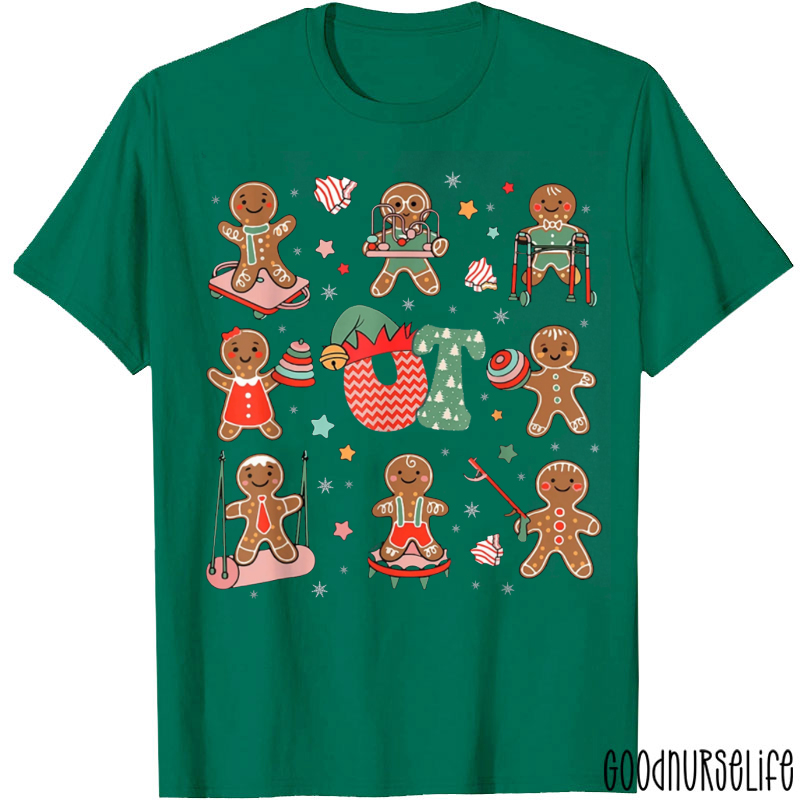 OT Christmas Gingerbread Man T-Shirt
