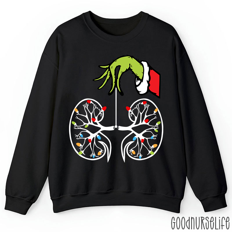 Kidney With Lights Christmas Sweatshirt