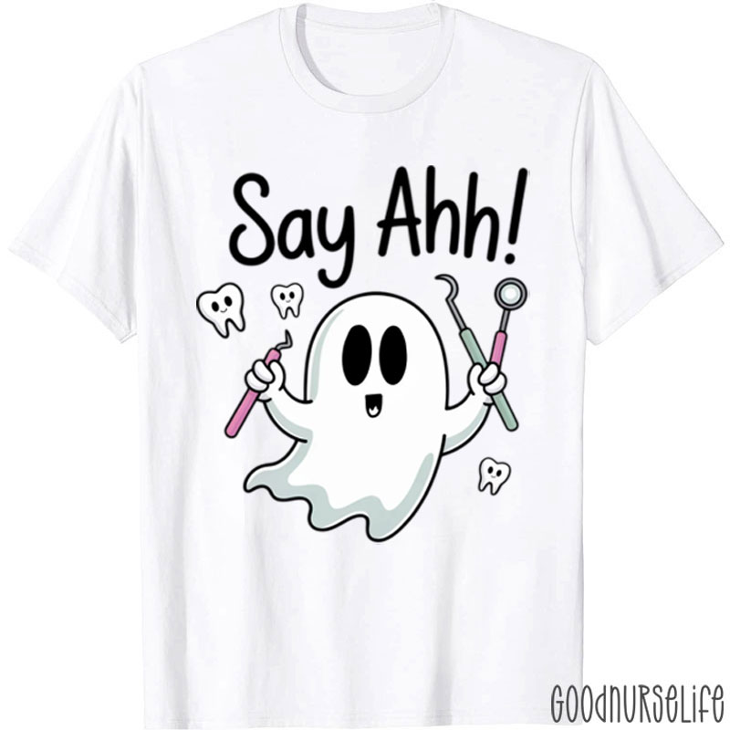 Say Ahh Halloween Imp Dental T-Shirt