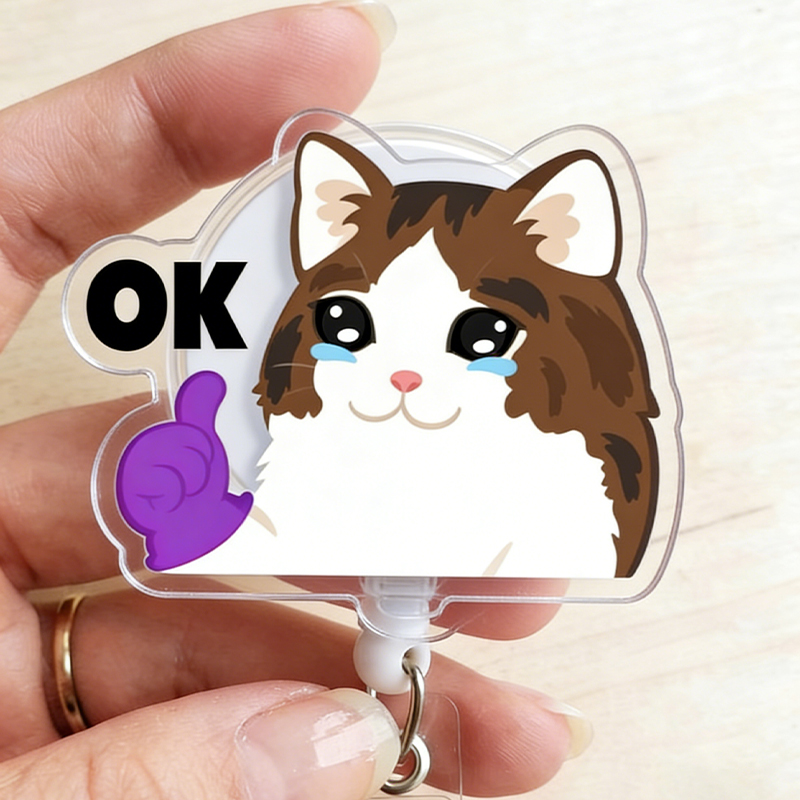 Everything Is Ok Nurse Badge Reel