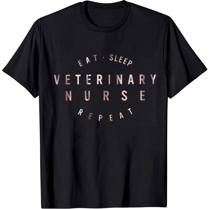 Personalized Eat Sleep Nurse Repeat Nurse T-shirt
