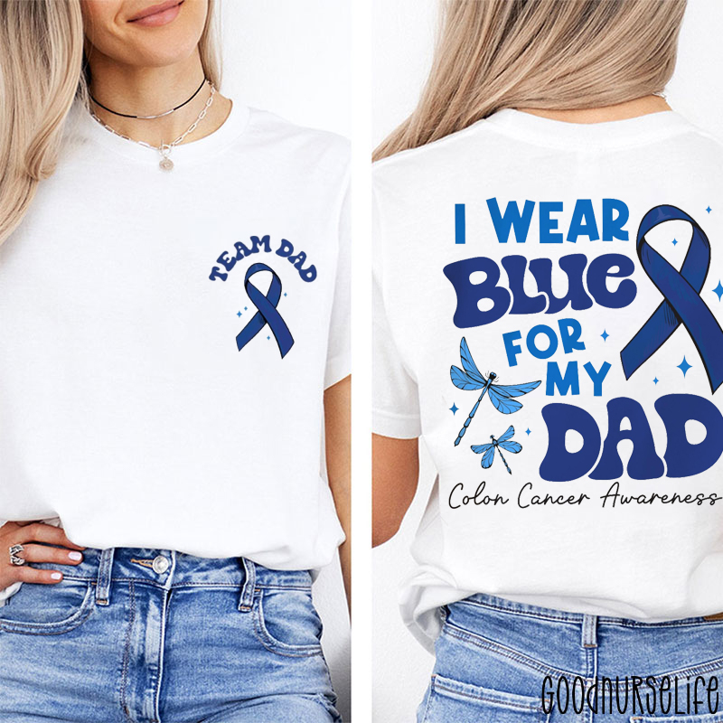 Personalized I Wear Blue For Two Sided T-Shirt