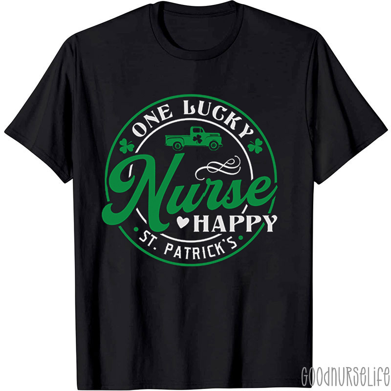 One Lucky Nurse Happy St. Patrick's Nurse T-Shirt