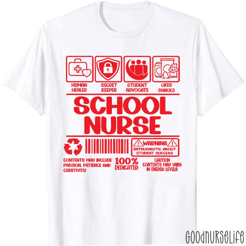 School Nurse Label Nurse T-Shirt