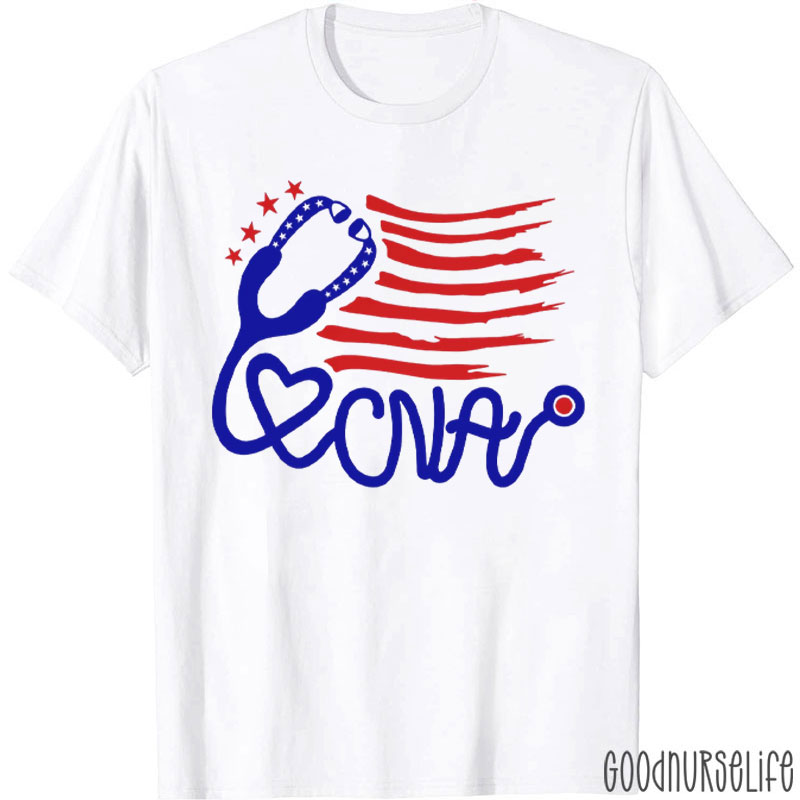 4th Of July CNA Independence Day Nurse T-Shirt