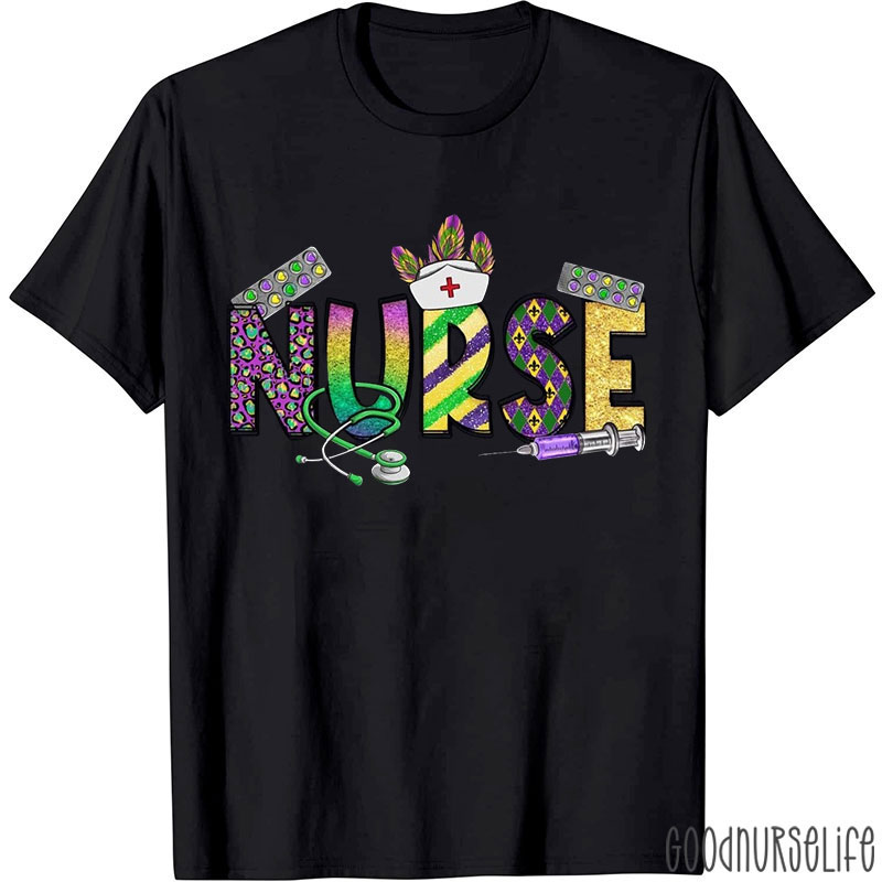 Stethoscope Feather Nurse Cap Nurse T-Shirt